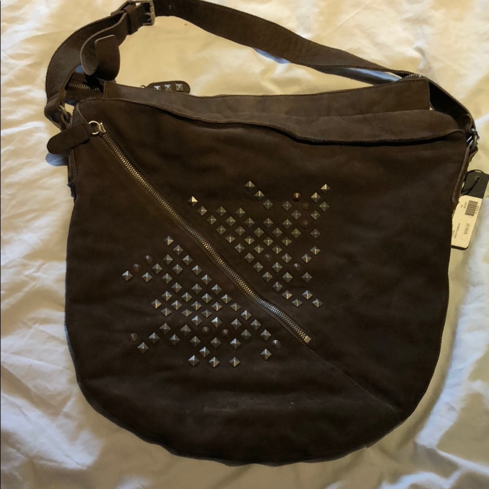 NWT liebeskind berlin brown suede bag